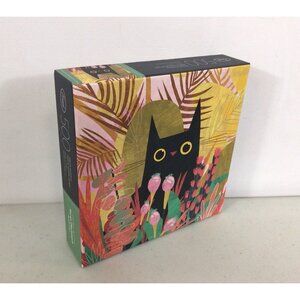 Genuine Black Cat by Karen Obuhanych 500 Piece Puzzle Complete